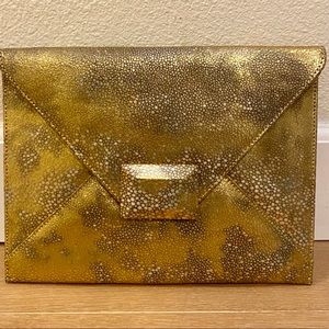 Gold Envelope Clutch
